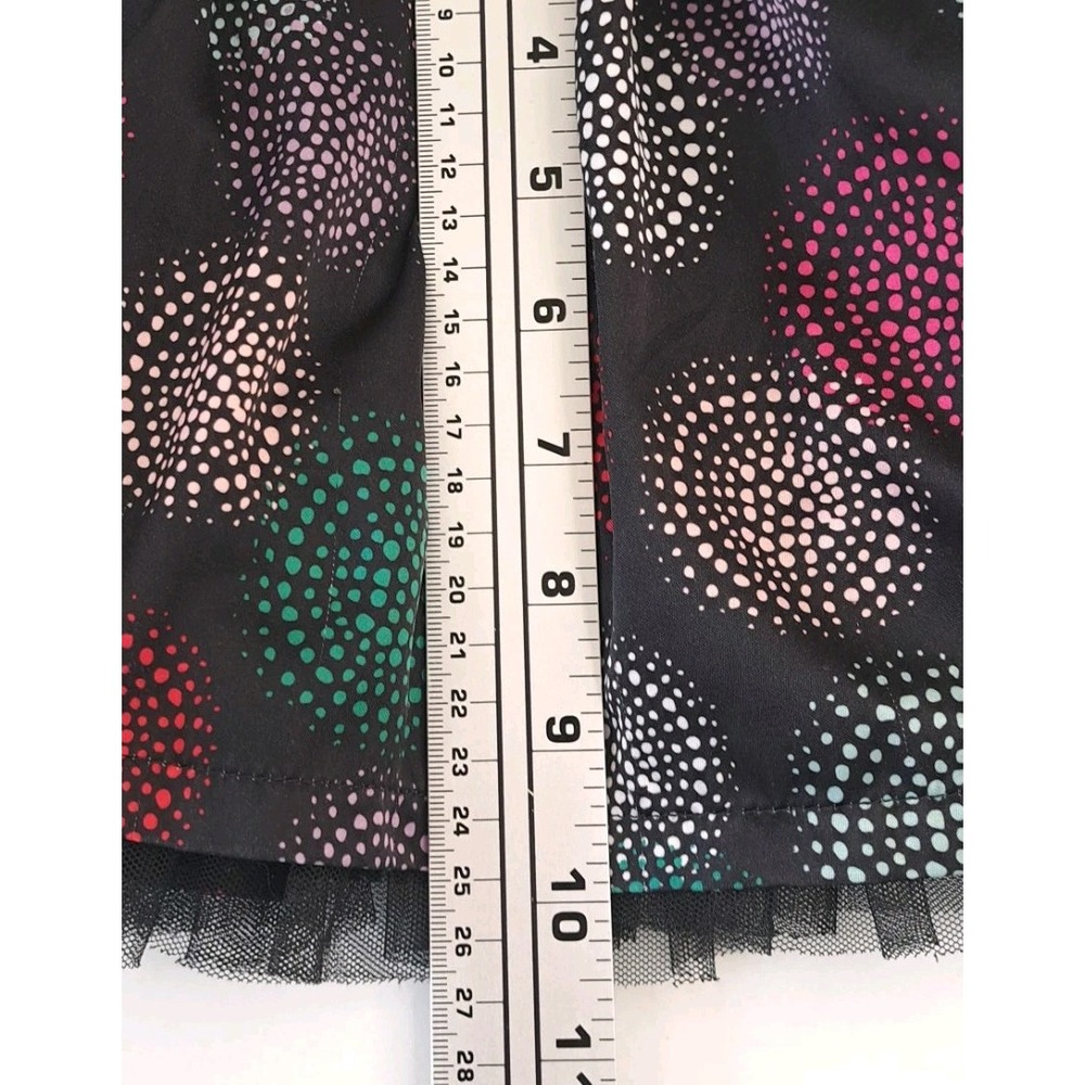 Cherokee Toddler‎ Skirt 4T Black Chiffon Circles 10"L Geometric Artsy Party - Picture 10 of 11